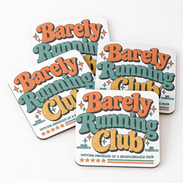 Item preview, Barely Running Club Retro Funny Sarcastic Runner Graphic designed and sold by ROUX-ART.