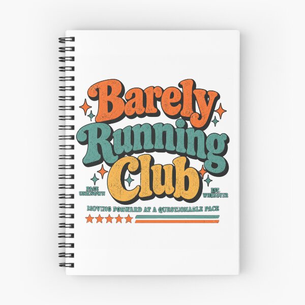 Item preview, Barely Running Club Retro Funny Sarcastic Runner Graphic designed and sold by ROUX-ART.