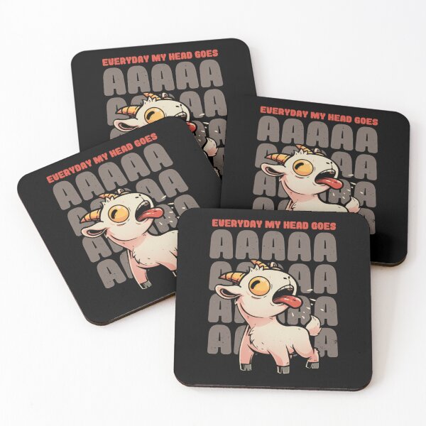 Item preview, Everyday My Head Goes Aaaa   Funny Goat Meme Gift  designed and sold by benditcort.