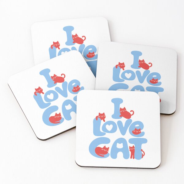 Item preview, I Love Cat Cute Kitty Art Design designed and sold by Dmo3HarkoArt.