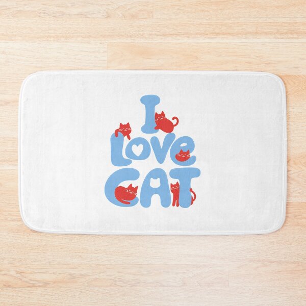 Item preview, I Love Cat Cute Kitty Art Design designed and sold by Dmo3HarkoArt.