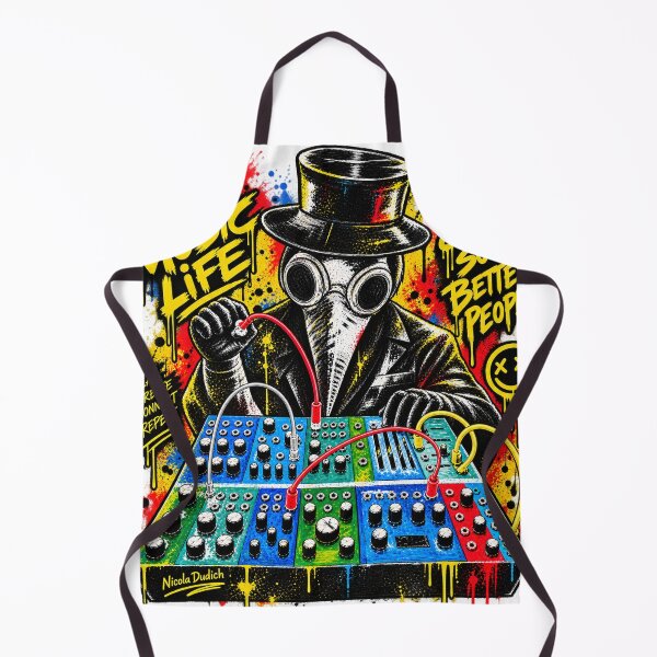 Artikelvorschau, Music Life Gas Mask Synthesizer – Dark Electronic Music Art entworfen und verkauft von NicolaDudich.