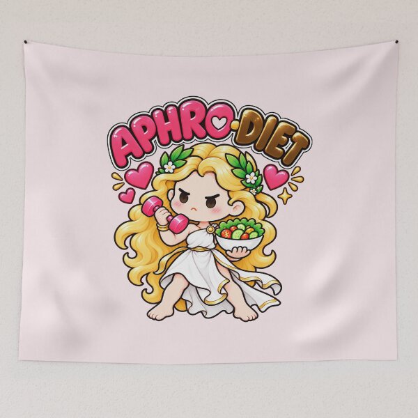 Item preview, Aphrodite Aphro-Diet Funny Greek Goddess Pun designed and sold by Enoch-creator.
