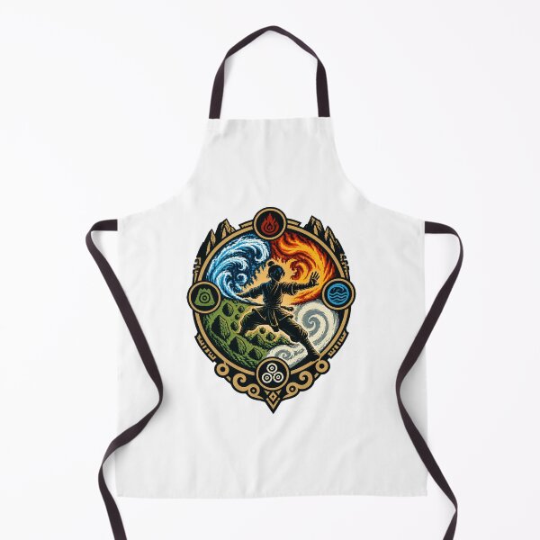 Item preview, Elemental Bending Art Inspired by Avatar – Fire, Water, Earth, and Air Powers Design designed and sold by Milk McLactose.