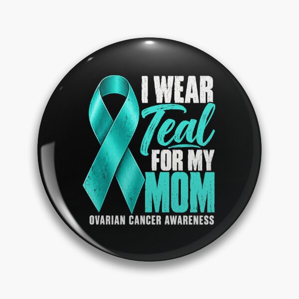 Item preview, Ovarian Cancer Awareness Teal Ribbon Mom Support designed and sold by ROUX-ART.