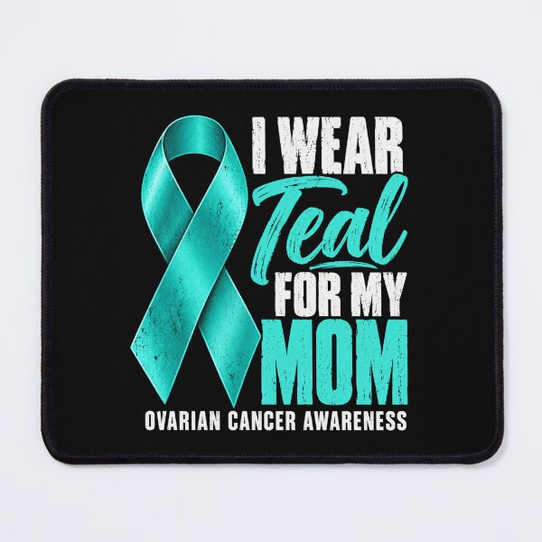 Item preview, Ovarian Cancer Awareness Teal Ribbon Mom Support designed and sold by ROUX-ART.