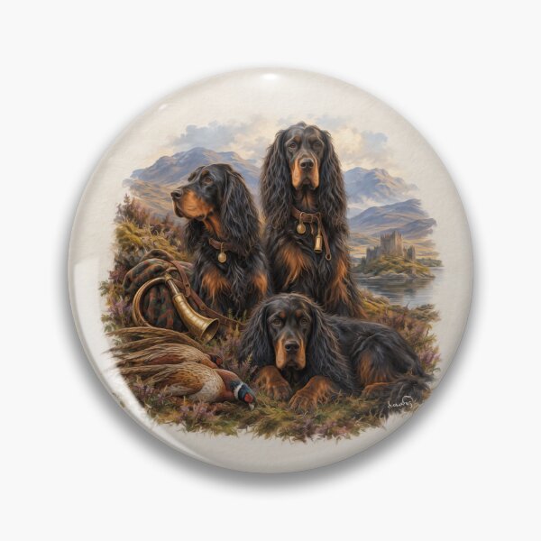 Item preview, Gordon Setter Hunting Collection – Scottish Highland Bird Dog Fine Art designed and sold by TammyHunterArt.