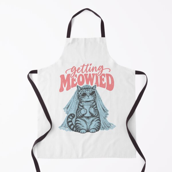 Item preview, meowed Getting Meowied Cat Bride Bridal Shower Graphic designed and sold by ROUX-ART.