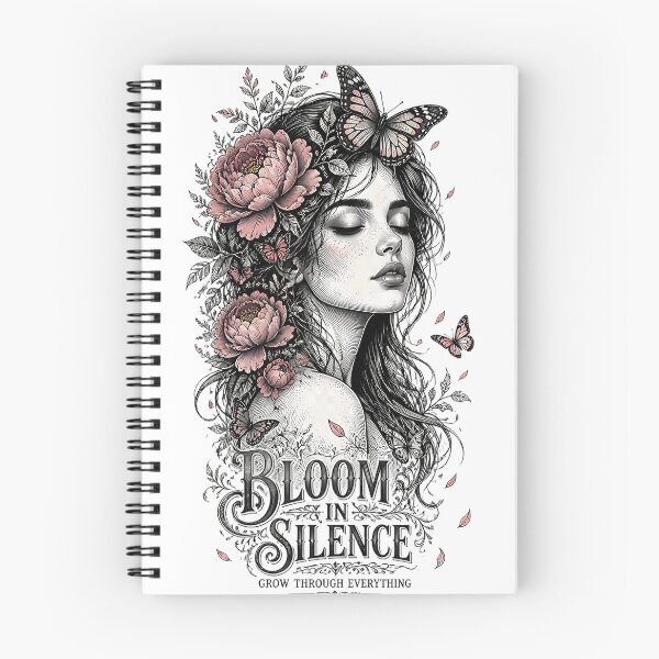 Item preview, Bloom In Silence Peony Female Portrait Graphic designed and sold by InkDriveStudio.