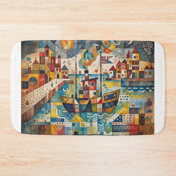 Item preview, Tug boat Abstract Art designed and sold by Home Decor Art.