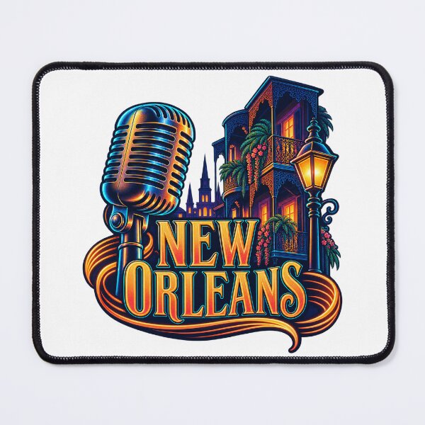 Item preview, New Orleans Blues Microphone and French Quarter Lights designed and sold by SAS-Designer.