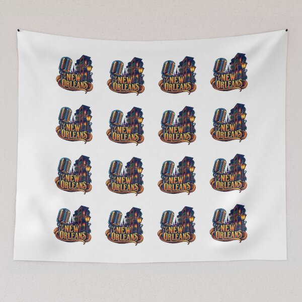 Item preview, New Orleans Blues Microphone and French Quarter Lights designed and sold by SAS-Designer.
