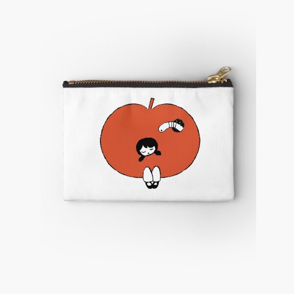 Item preview, Sleepy apple girl , cute kawaii fruit illustration designed and sold by kamilah-adriana.