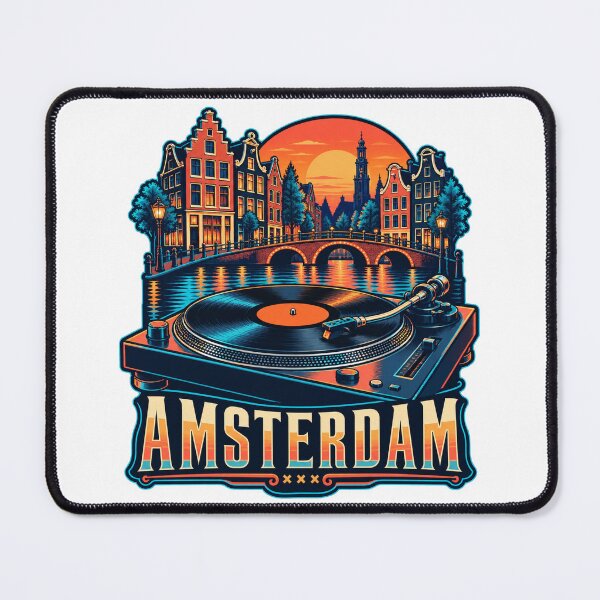 Item preview, Amsterdam Vinyl Turntable and Neon Canal Houses designed and sold by SAS-Designer.