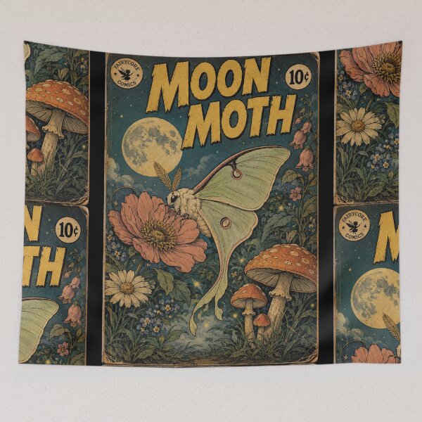 Item preview, Fairycore Moth Creature Moonlit Garden designed and sold by bapupa.