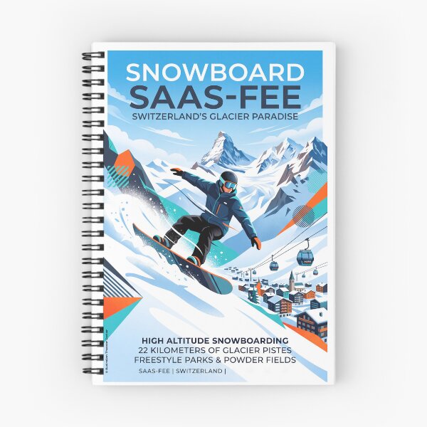 Item preview, Snowboarding in Saas-Fee designed and sold by Theodor Decker.