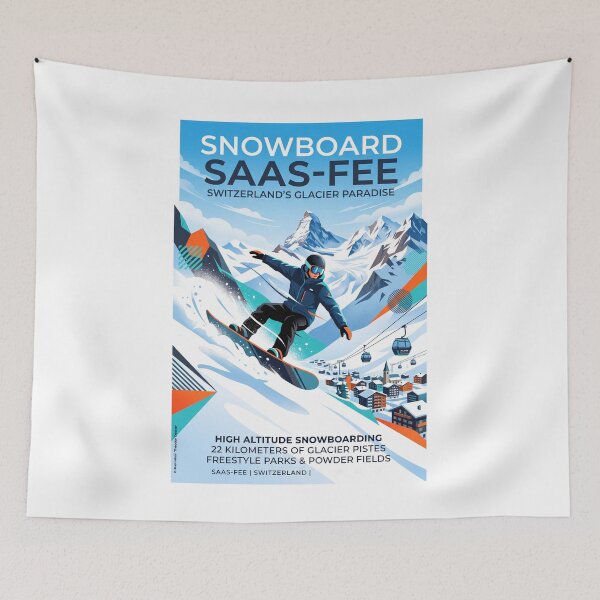 Item preview, Snowboarding in Saas-Fee designed and sold by Theodor Decker.