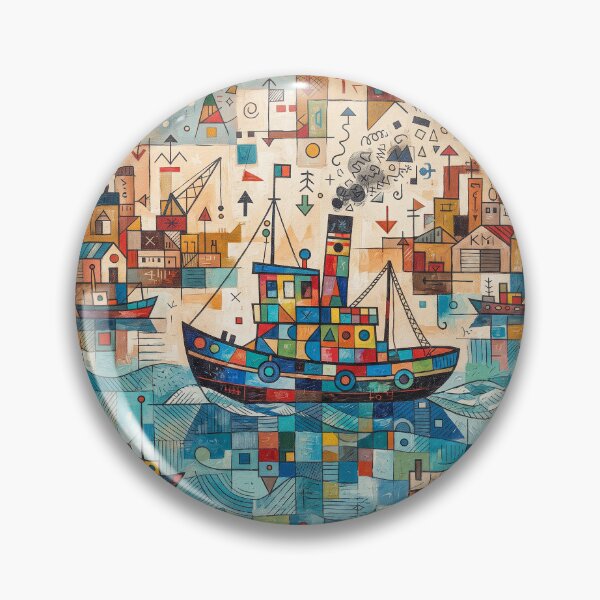 Aperçu de l'œuvre Tug boat Abstract Art créée et vendue par Home Decor Art.