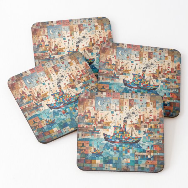 Artikelvorschau, Tug boat Abstract Art entworfen und verkauft von Home Decor Art.