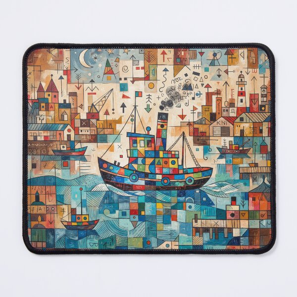 Item preview, Tug boat Abstract Art designed and sold by Home Decor Art.