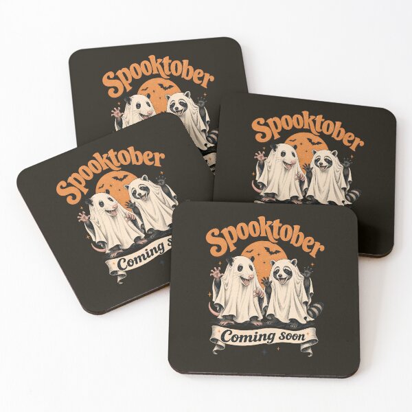 Item preview, Celebrating Spooktober with Raccoon and Opossum  designed and sold by ParadoxParadox.