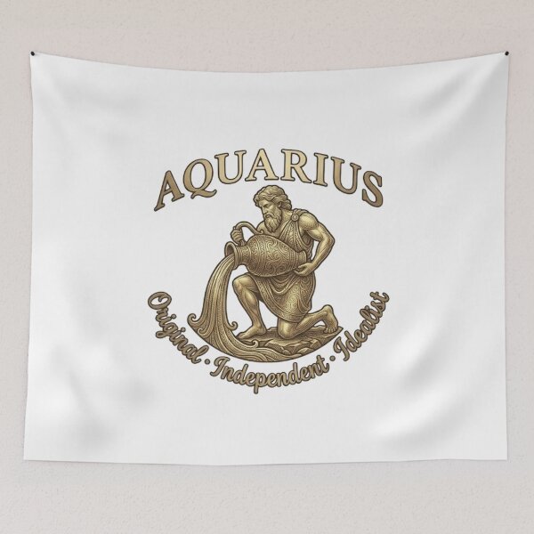 Item preview, Aquarius – Celestial Gold Collection designed and sold by The best online style shop.