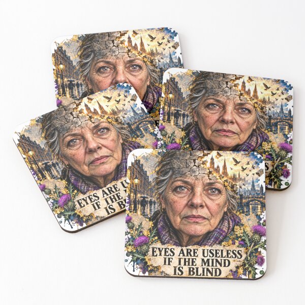 Item preview, Eyes Are Useless If the Mind Is Blind – Glasgow Inspirational Art Print designed and sold by Thistleinkart.