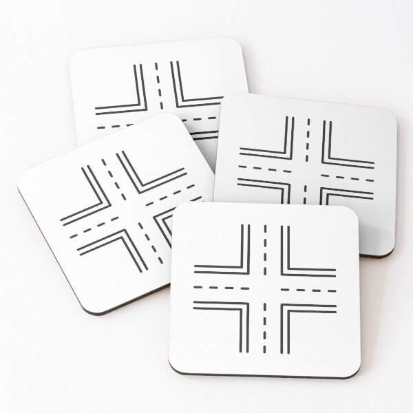 Item preview, Road Intersection Line Icon designed and sold by VectorForge Studio.
