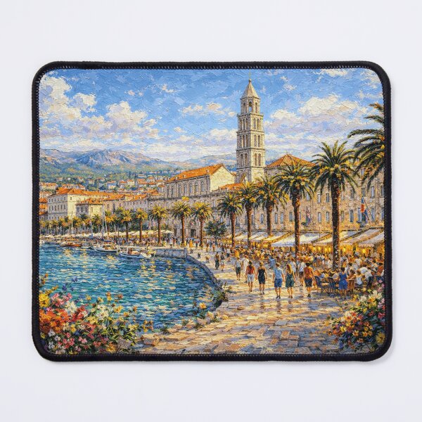 Item preview, Split, Croatia – a painting of a summer day in this beautiful European city. designed and sold by GalleryKauffeld.