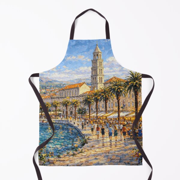 Item preview, Split, Croatia – a painting of a summer day in this beautiful European city. designed and sold by GalleryKauffeld.