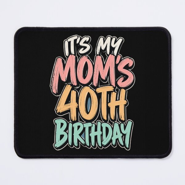 Item preview, moms 40th birthday retro brush lettering gift designed and sold by ROUX-ART.