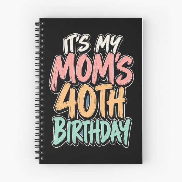 Item preview, moms 40th birthday retro brush lettering gift designed and sold by ROUX-ART.