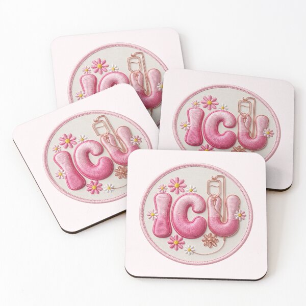 Artikelvorschau, ICU Pink Standard 2026 | Y2K Aesthetic Intensive Care Nurse | Puffy Self-Care Patch entworfen und verkauft von The Niche Lab.