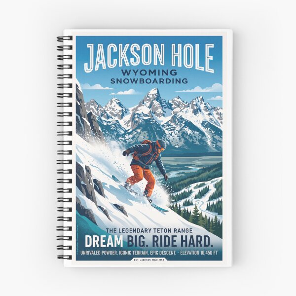 Item preview, Snowboarding in Jackson Hole designed and sold by Theodor Decker.