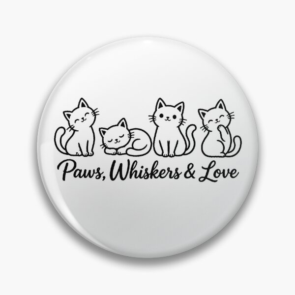 Item preview, Cute Cat Lover Design – Paws Whiskers & Love Cat Family designed and sold by TrendiKloset.