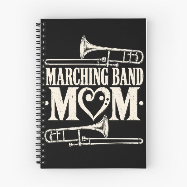 Item preview, marching band mom trombone graphic with heart accent designed and sold by ROUX-ART.