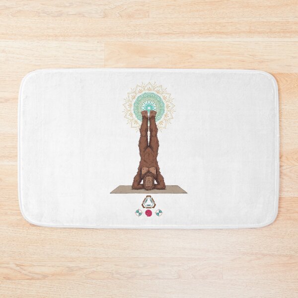 Item preview, Zen Bigfoot Doing a Yoga Headstand (Sirsasana) designed and sold by Whimsy Trail Co.
