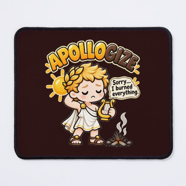 Item preview, Apollo Apollogize Funny Greek Mythology Pun designed and sold by Enoch-creator.