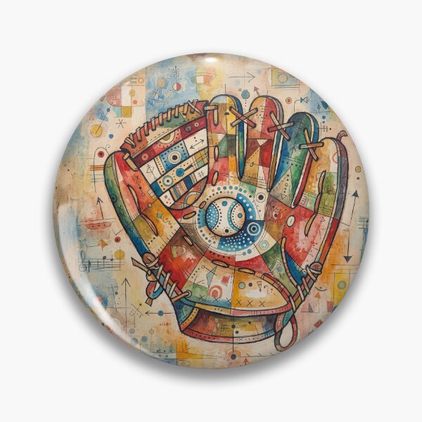 Item preview, Baseball Glove Abstract Art designed and sold by Home Decor Art.