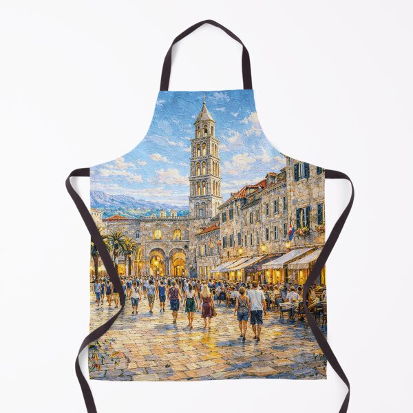 Item preview, A painting of Split, Croatia – A Beautiful city in Europe. designed and sold by GalleryKauffeld.