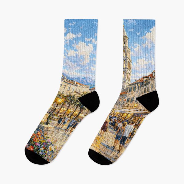 Item preview, A painting of Split, Croatia – A Beautiful city in Europe. designed and sold by GalleryKauffeld.