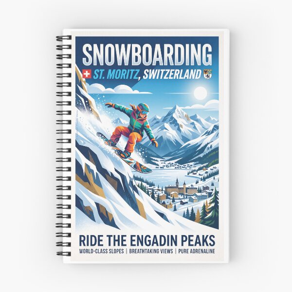 Item preview, Snowboarding in St. Moritz designed and sold by Theodor Decker.