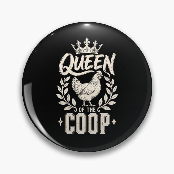 Item preview, Chicken Queen Vintage Farmhouse Poultry Crown Graphic designed and sold by ROUX-ART.