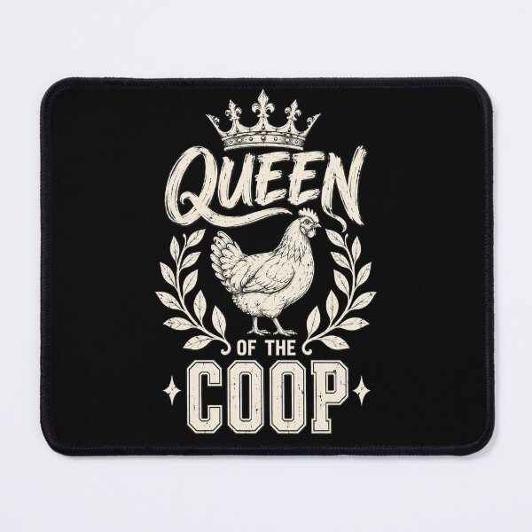 Item preview, Chicken Queen Vintage Farmhouse Poultry Crown Graphic designed and sold by ROUX-ART.
