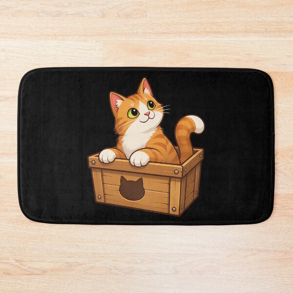 Item preview, Cute Orange Cat In Melting Box Art designed and sold by Dmo3HarkoArt.