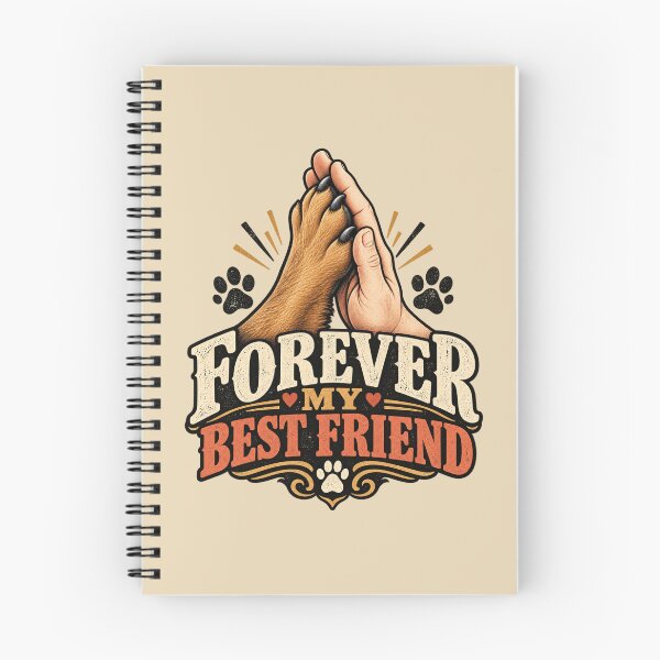 Item preview, Forever My Best Friend – Dog Paw & Human Hand Vintage Dog Lover Design designed and sold by DogsHearted.