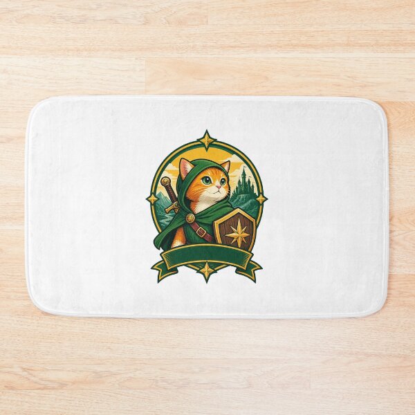 Item preview, The Legend of Meowlda - Cute Cat Fantasy Artwork Design designed and sold by BrattyCatty.