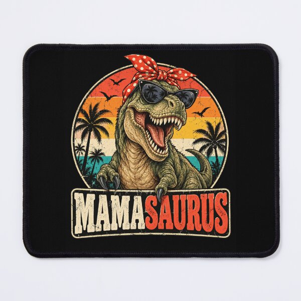 Item preview, Mamasaurus Retro Dinosaur Sunglasses Vintage Beach Vibe designed and sold by ROUX-ART.