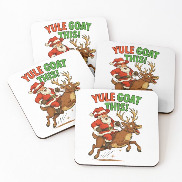 Item preview, Yule Goat This! Santa Reindeer Pun designed and sold by SAS-Designer.