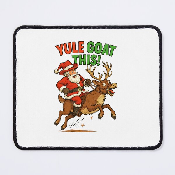 Item preview, Yule Goat This! Santa Reindeer Pun designed and sold by SAS-Designer.